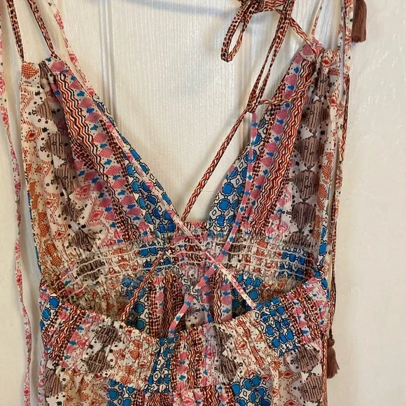 Lulu's Multicolor Patterned Maxi Dress - Picture 5 of 9